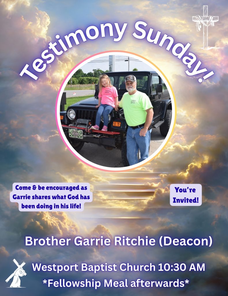 Testimony Sunday!